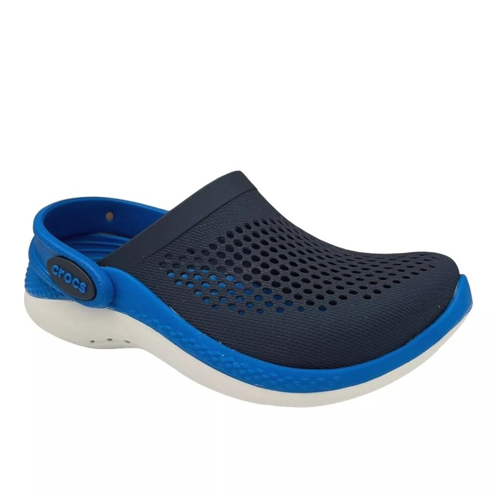 Crocs LiteRide Little Girls Slip-on Clogs Size 13 Navy Water Friendly & Comfy - Picture 3 of 16
